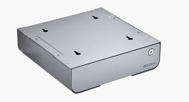 Slotted holes make it easy to mount the Desk Drawer directly to your desk while ensuring a secure hold, supporting up to 50 pounds inside