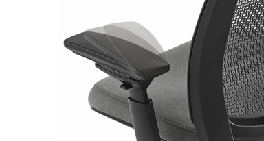 Upgrade to 4-dimensional arm supports with height, width, depth, and pivot adjustability