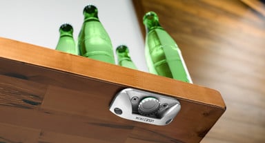 Powerful Neodymium magnet securely holds caps in place, preventing them from falling to the ground