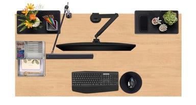 60" x 30" Fusion Maple Desktop