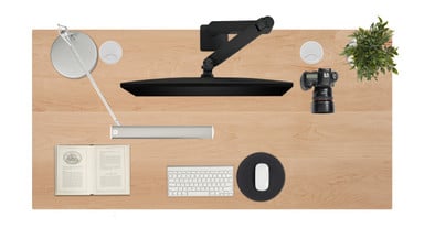 60" x 30" Maple Custom Desktop