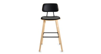 The Kerbey Barstool's sleek, modern design brings style and comfort to any bar-height counter or table

