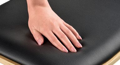 Generous padding provides lasting comfort, making long conversations and lunches more enjoyable