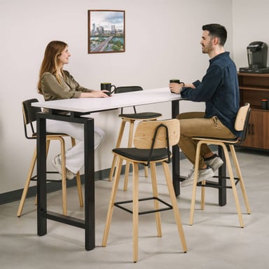 Collaborate in comfort with Kerbey Barstools by UPLIFT Desk