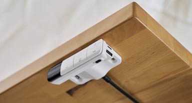 Discreet memory button located on the bottom of the keypad