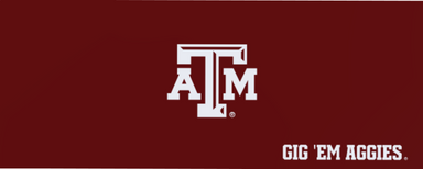 24" Maroon Texas A&M UPLIFT Collegiate Desktop with without grommets