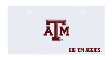 Texas A&M UPLIFT laminate desktop in White