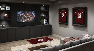 Show your true colors with UPLIFT Desk's collegiate coffee tables that celebrate your school spirit in style
