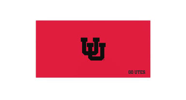 60" x 30" Red University of Utah Desktop