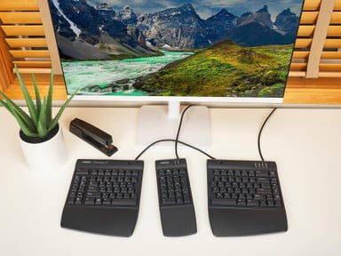 Kinesis Freestyle2 Numeric Keypad for PC with Kinesis Freestyle2 Keyboard