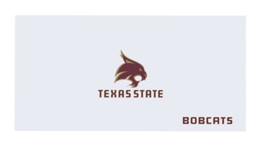 60" x 30" White Texas State University Desktop