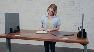 Create space between co-workers while still maintaining easy collaboration