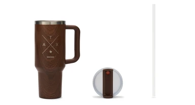 Austin Tumbler by UPLIFT Desk in woodgrain
