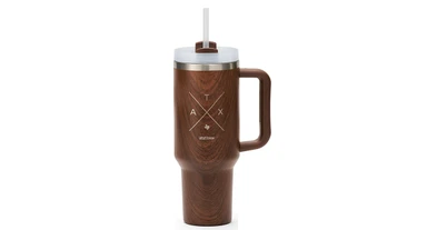 Austin Tumbler by UPLIFT Desk in woodgrain