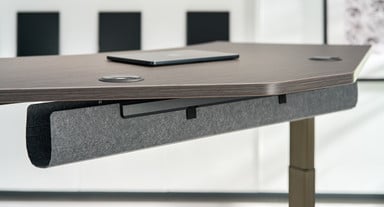Let the FlexMount Cable Manager make your workspace a statement from front to back