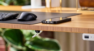 Keep cords out of site, but within easy reach