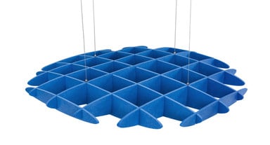 Stainless steel hanging wires make it easy to secure to the ceiling