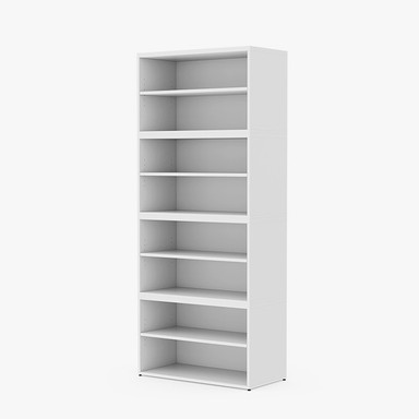 MoPac Bookcase in white laminate