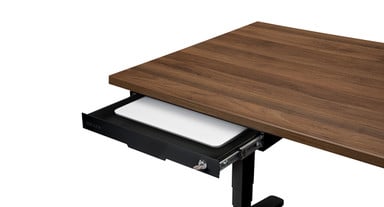 Laptops up to 15" wide get a safe new home with the Slim Desk Drawer
