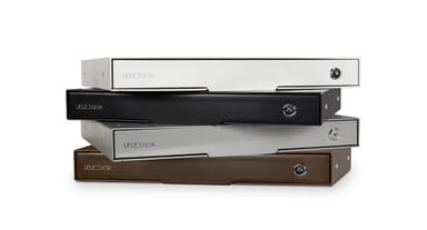 Comes in black, white, gray, and industrial style color options