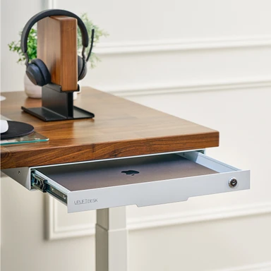 Laptops up to 15" wide get a safe new home with the Slim Desk Drawer