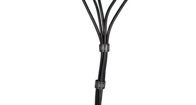 Work with ample wire management with a set of these wraps