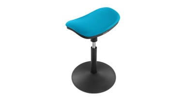 Turquoise makes a bright addition to any space that needs supplemental seating