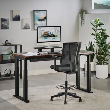 Sit high and feel supported at your standing desk or drafting table