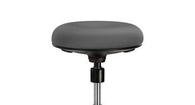 Sit or perch atop its plush seat with curved edges that relieve pressure on the back of your legs