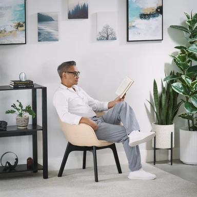 Rivervue Side Chairs elevates a client-facing office space into one that means business