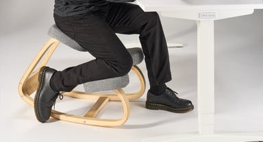 The Ergonomic Kneeling Chair lets you change up your posture and angle as you work.