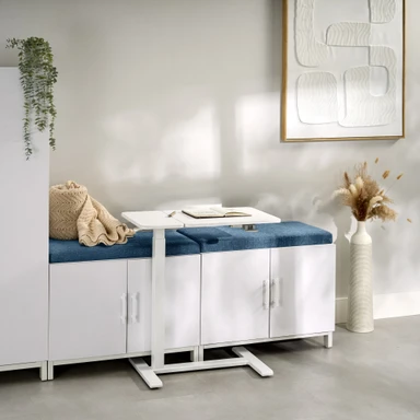 From the bedroom to the living room to the office, the Sidekick Adjustable Table makes every spot the right spot for working