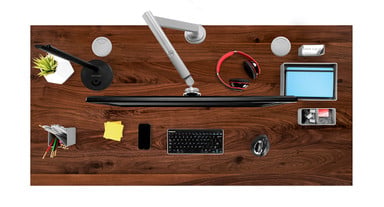 Raising your monitor frees up valuable space on your desktop