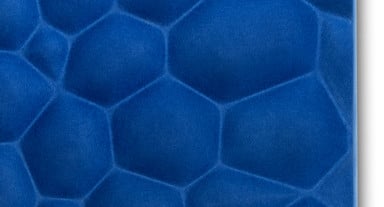 Eye-catching patterns on each panel work to reduce sound while giving employees something nice to look at