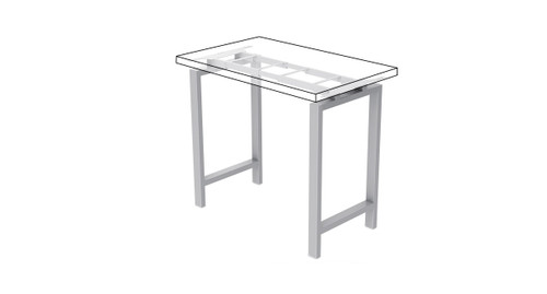 4-Leg Standing Height Side Table Frame