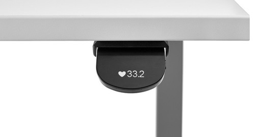 Save your favorite seated & standing desk heights to within a tenth of an inch or centimeter