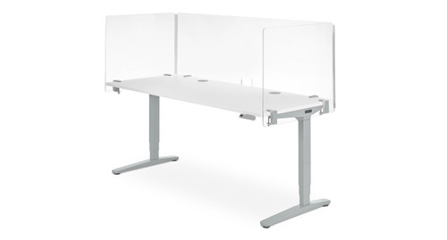 3-Sided Clear Acrylic Screen by UPLIFT Desk