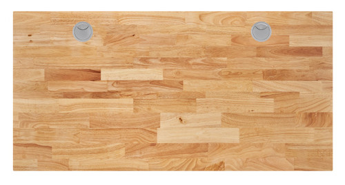 Rubberwood Butcher Block Solid Wood Desktop