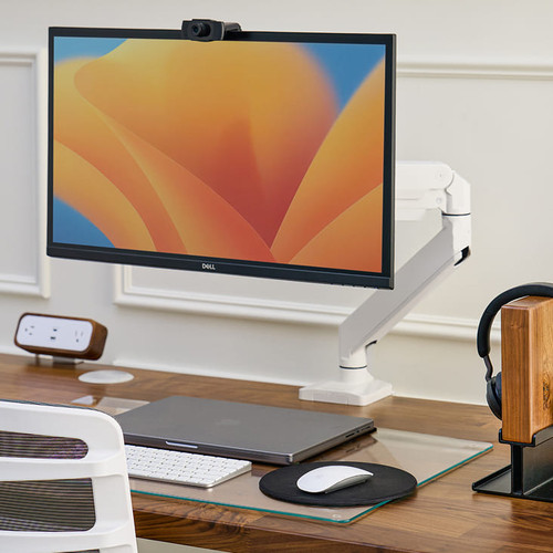 Float your monitor above your desktop and free up space