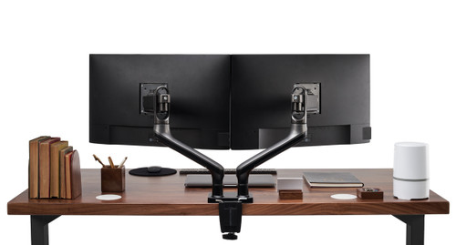 Clamp mount your monitor arm to desktops that are between 0.4" to 3.3" thick