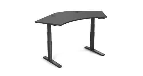 Black Laminate 120-Degree Standing Desk