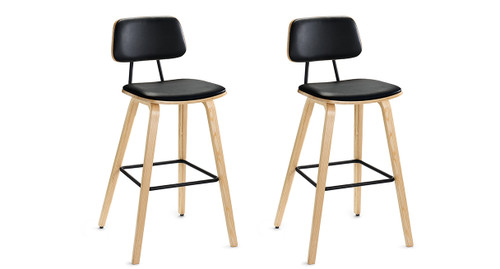 Kerbey Barstools are sold in sets of two, reducing packaging waste by shipping together in one box