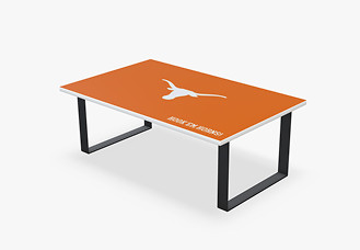 University of Texas Mayes Coffee Table, Burnt Orange