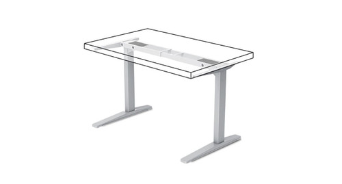 2-Leg Seated Height Side Table Frame