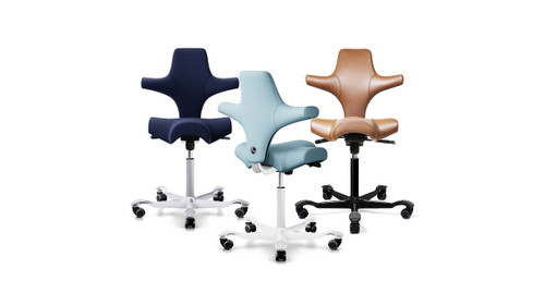 The HÅG Capisco Chair is a modern ergonomic classic available in a host of colors and materials