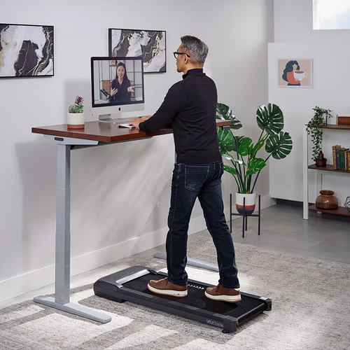 Introduce more movement into the workday with an under-desk walking pad that’s quiet and steady enough for calls, meetings, and focused work