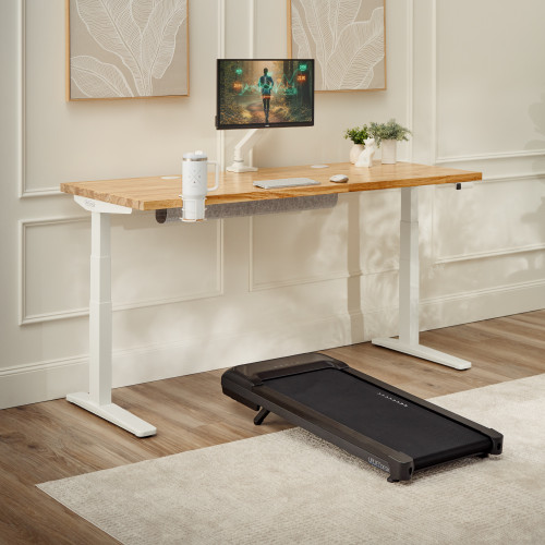 Exercise while working with the UPLIFT Treadmill Desk Standing Desk