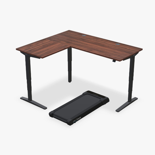 REDIRECT - UPLIFT L-Shaped Standing Desk with Walking Pad 72Mx60R