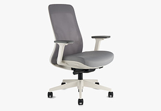 REDIRECT - Bolan Ergonomic Chair - Fog (White Collection)