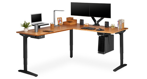 The L-Shaped UPLIFT Standing Desk is the perfect corner desk